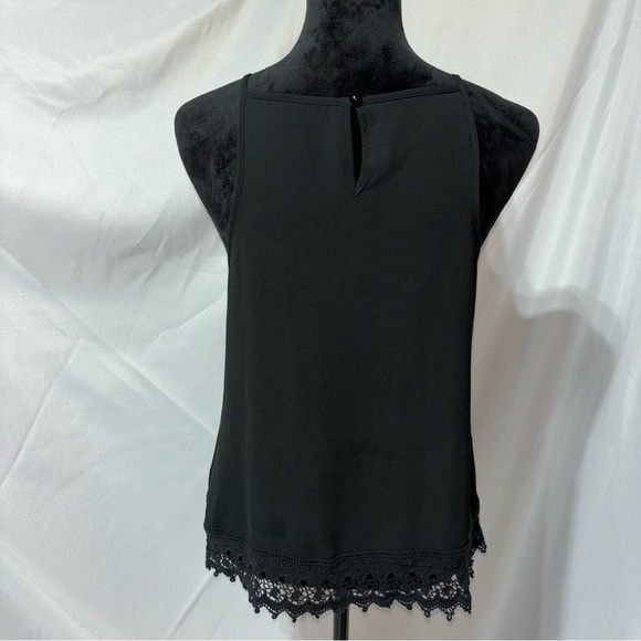 IZ BYER Black Square Neck Spaghetti Strap Top Size XL - Picture 5 of 10